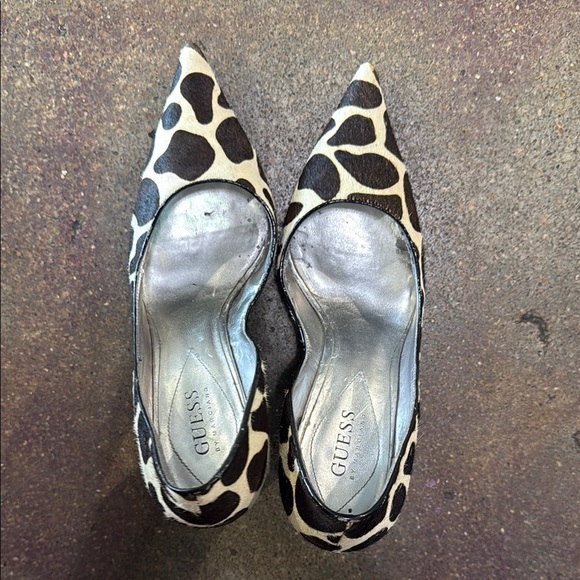 GUESS Women's Leopard Print Heels - Picture 3 of 5